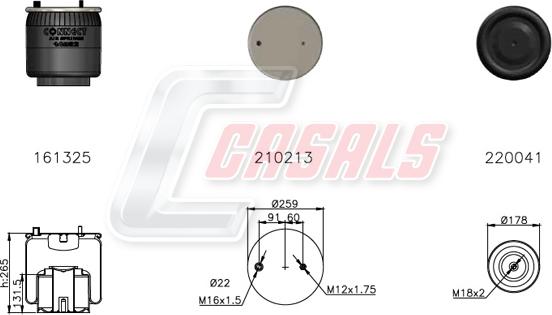 Casals B2764 - Pneimoatsperes spilvens, Pneimopiekare ps1.lv