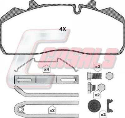 ACDelco AC058822D - Bremžu uzliku kompl., Disku bremzes ps1.lv