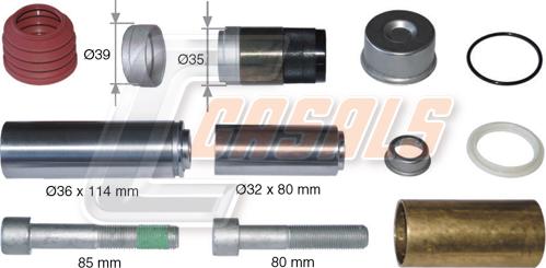 Casals MD1004 - Remkomplekts, Bremžu suports ps1.lv