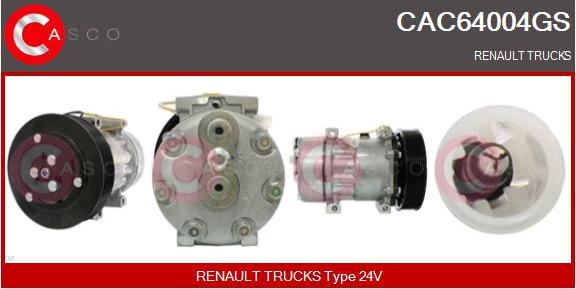Casco CAC64004GS - Kompresors, Gaisa kond. sistēma ps1.lv