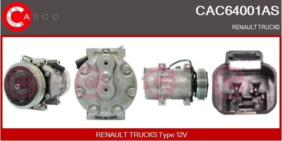 Casco CAC64001AS - Kompresors, Gaisa kond. sistēma ps1.lv