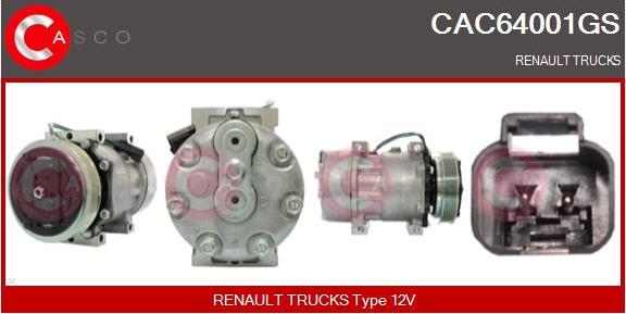 Casco CAC64001GS - Kompresors, Gaisa kond. sistēma ps1.lv