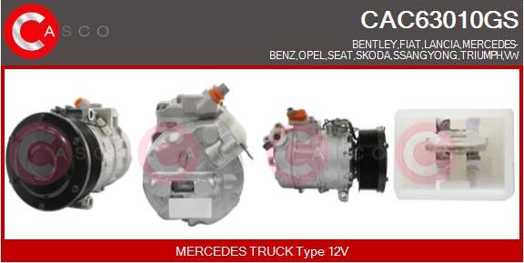 Casco CAC63010GS - Kompresors, Gaisa kond. sistēma ps1.lv