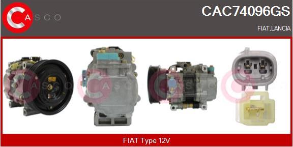 Casco CAC74096GS - Kompresors, Gaisa kond. sistēma ps1.lv