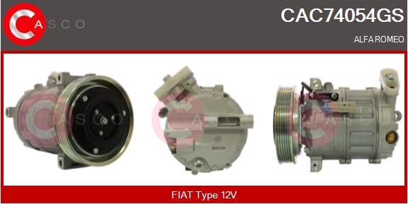 Casco CAC74054GS - Kompresors, Gaisa kond. sistēma ps1.lv