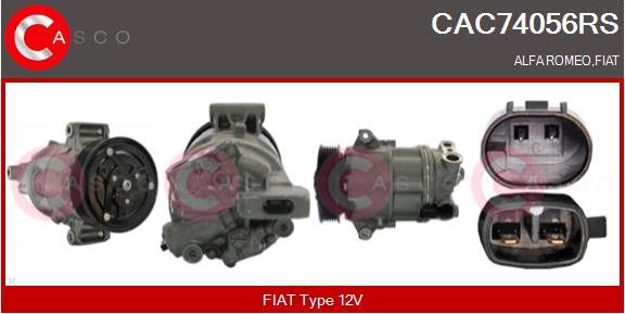 Casco CAC74056RS - Kompresors, Gaisa kond. sistēma ps1.lv