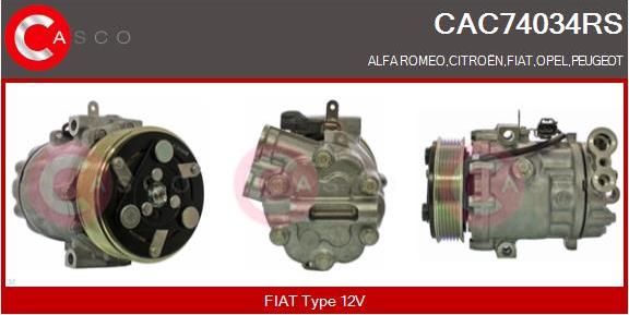 Casco CAC74034RS - Kompresors, Gaisa kond. sistēma ps1.lv