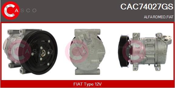 Casco CAC74027GS - Kompresors, Gaisa kond. sistēma ps1.lv