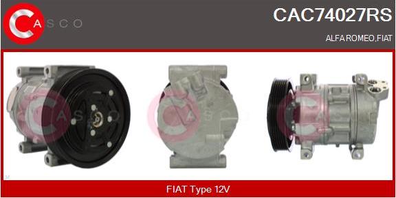 Casco CAC74027RS - Kompresors, Gaisa kond. sistēma ps1.lv