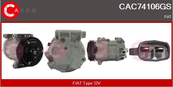 Casco CAC74106GS - Kompresors, Gaisa kond. sistēma ps1.lv