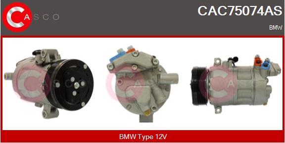 Casco CAC75074AS - Kompresors, Gaisa kond. sistēma ps1.lv