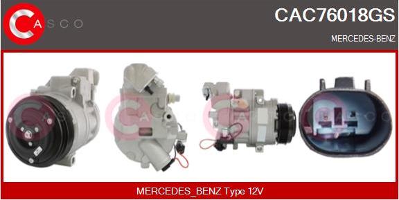 Casco CAC76018GS - Kompresors, Gaisa kond. sistēma ps1.lv