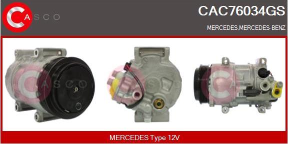 Casco CAC76034GS - Kompresors, Gaisa kond. sistēma ps1.lv