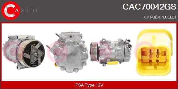 Casco CAC70042GS - Kompresors, Gaisa kond. sistēma ps1.lv