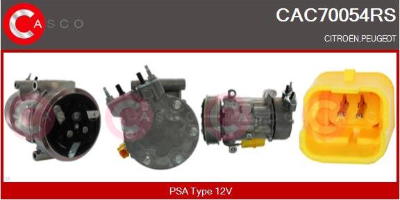 Casco CAC70054RS - Kompresors, Gaisa kond. sistēma ps1.lv