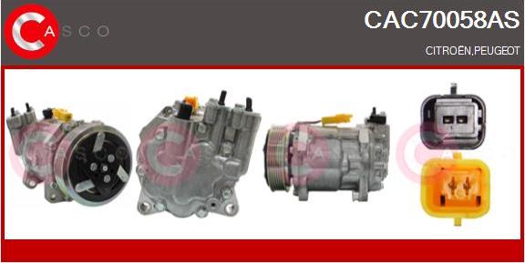Casco CAC70058AS - Kompresors, Gaisa kond. sistēma ps1.lv
