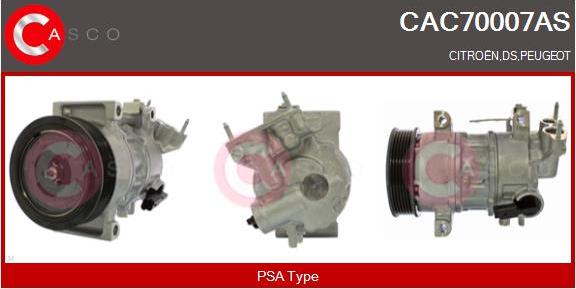 Casco CAC70007AS - Kompresors, Gaisa kond. sistēma ps1.lv