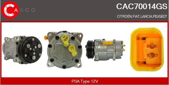 Casco CAC70014GS - Kompresors, Gaisa kond. sistēma ps1.lv