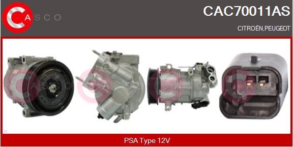 Casco CAC70011AS - Kompresors, Gaisa kond. sistēma ps1.lv