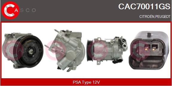 Casco CAC70011GS - Kompresors, Gaisa kond. sistēma ps1.lv