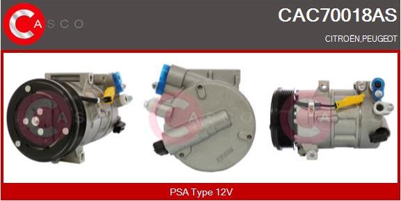 Casco CAC70018AS - Kompresors, Gaisa kond. sistēma ps1.lv