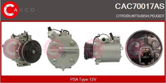 Casco CAC70017AS - Kompresors, Gaisa kond. sistēma ps1.lv