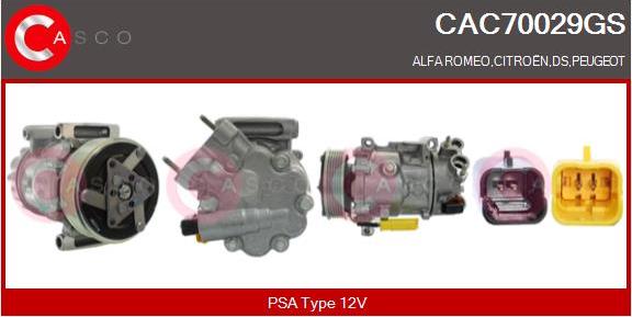 Casco CAC70029GS - Kompresors, Gaisa kond. sistēma ps1.lv