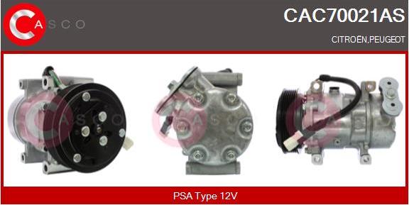 Casco CAC70021AS - Kompresors, Gaisa kond. sistēma ps1.lv