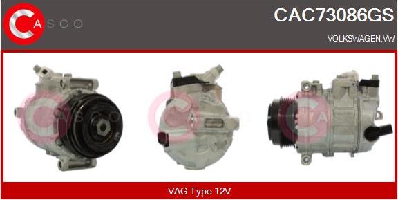 Casco CAC73086GS - Kompresors, Gaisa kond. sistēma ps1.lv