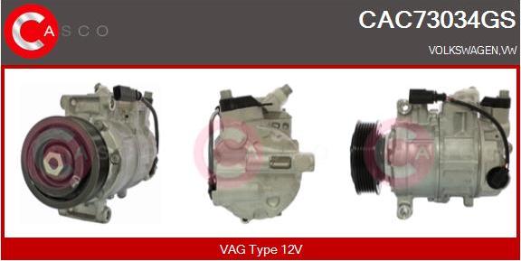 Casco CAC73034GS - Kompresors, Gaisa kond. sistēma ps1.lv