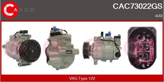Casco CAC73022GS - Kompresors, Gaisa kond. sistēma ps1.lv