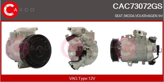 Casco CAC73072GS - Kompresors, Gaisa kond. sistēma ps1.lv