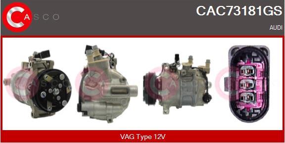 Casco CAC73181GS - Kompresors, Gaisa kond. sistēma ps1.lv