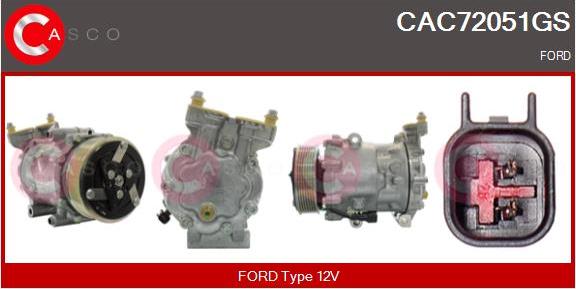 Casco CAC72051GS - Kompresors, Gaisa kond. sistēma ps1.lv
