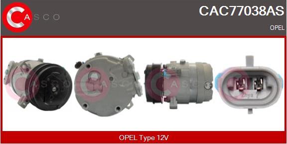 Casco CAC77038AS - Kompresors, Gaisa kond. sistēma ps1.lv