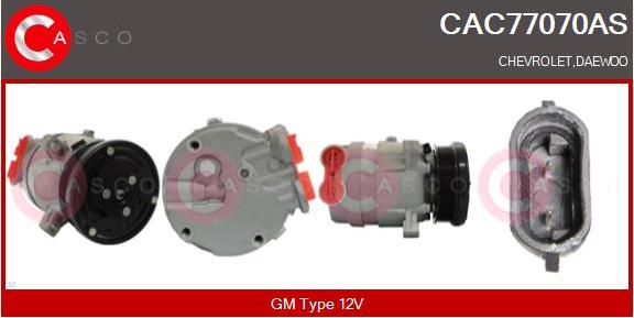 Casco CAC77070AS - Kompresors, Gaisa kond. sistēma ps1.lv