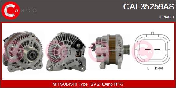 Casco CAL35259AS - Ģenerators ps1.lv