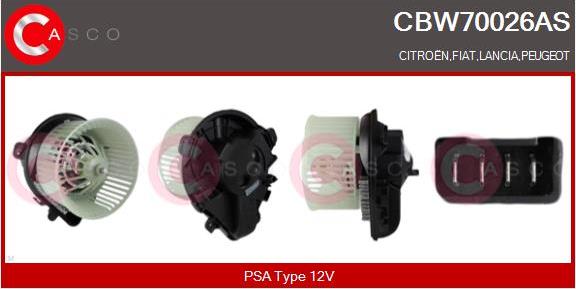 Casco CBW70026AS - Salona ventilators ps1.lv