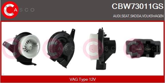 Casco CBW73011GS - Salona ventilators ps1.lv