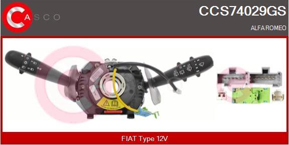 Casco CCS74029GS - Slēdzis uz stūres statnes ps1.lv