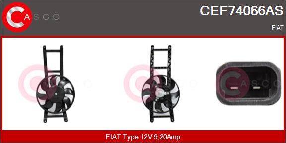 Casco CEF74066AS - Elektromotors, Dzes. sist. radiatora ventilators ps1.lv