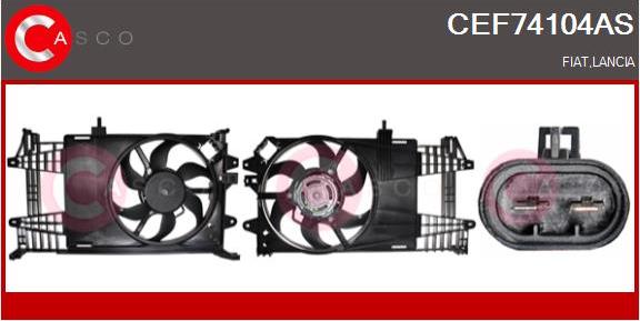 Casco CEF74104AS - Elektromotors, Dzes. sist. radiatora ventilators ps1.lv