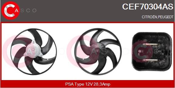 Casco CEF70304AS - Elektromotors, Dzes. sist. radiatora ventilators ps1.lv