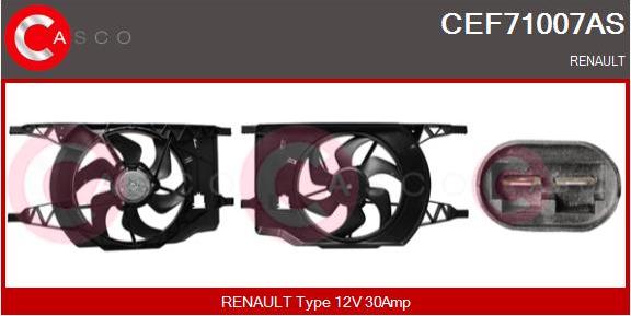 Casco CEF71007AS - Elektromotors, Dzes. sist. radiatora ventilators ps1.lv