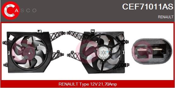 Casco CEF71011AS - Elektromotors, Dzes. sist. radiatora ventilators ps1.lv