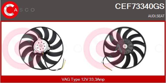 Casco CEF73340GS - Ventilators, Motora dzesēšanas sistēma ps1.lv