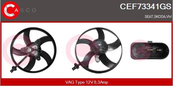 Casco CEF73341GS - Ventilators, Motora dzesēšanas sistēma ps1.lv