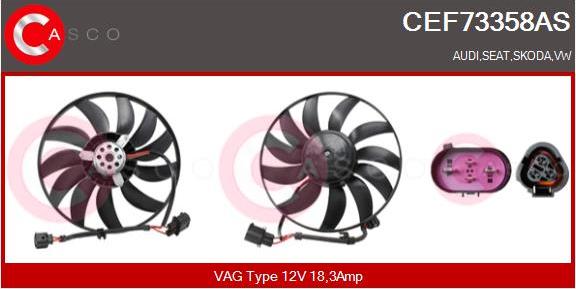 Casco CEF73358AS - Ventilators, Motora dzesēšanas sistēma ps1.lv