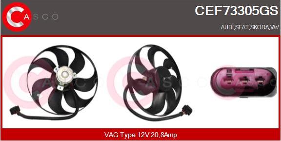 Casco CEF73305GS - Ventilators, Motora dzesēšanas sistēma ps1.lv