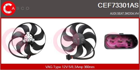 Casco CEF73301AS - Ventilators, Motora dzesēšanas sistēma ps1.lv